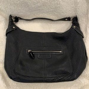 Coach leather black hobo bag